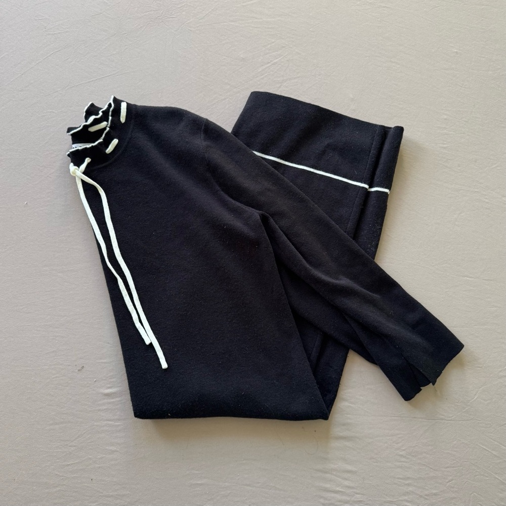 Yakira Bella Tie Neck Knit Sweater Dress